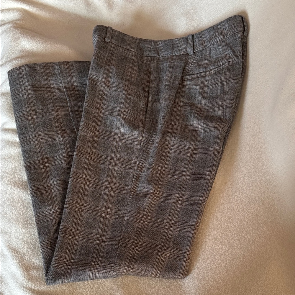 Talbots Gray Plaid Trousers